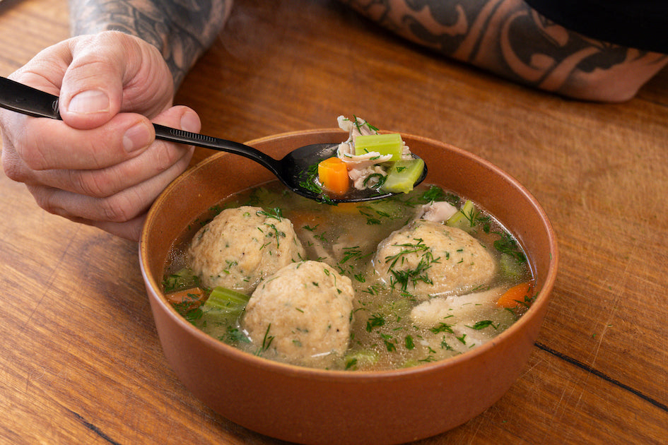 Andy Cooks - Matzo Ball Soup