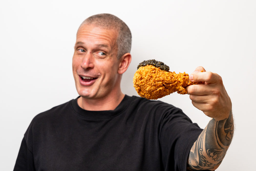 Andy Cooks - Fried chicken with caviar