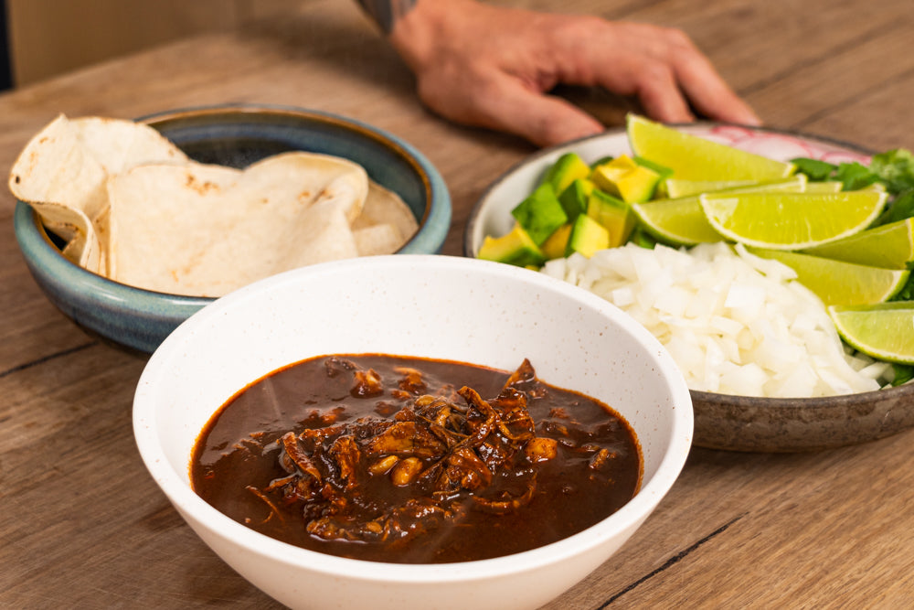 Andy Cooks - Pozole Stew with Tortillas and Avocado