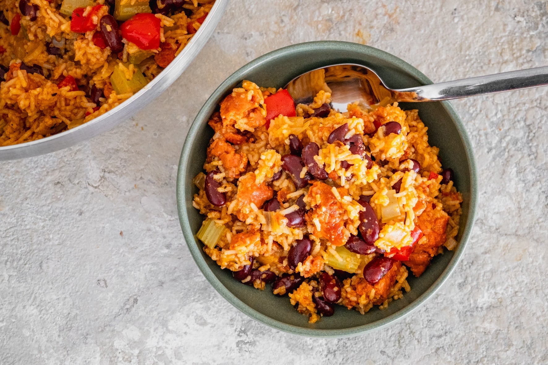 Red beans and rice
&ndash; Andy Cooks