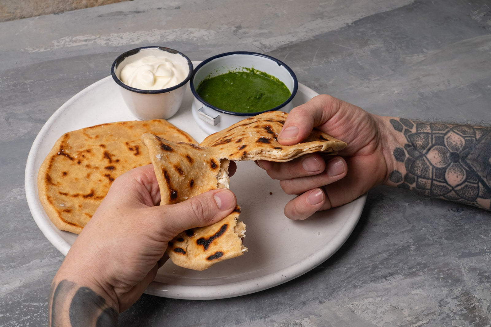Andy Cooks - Indian Paneer Paratha Bread