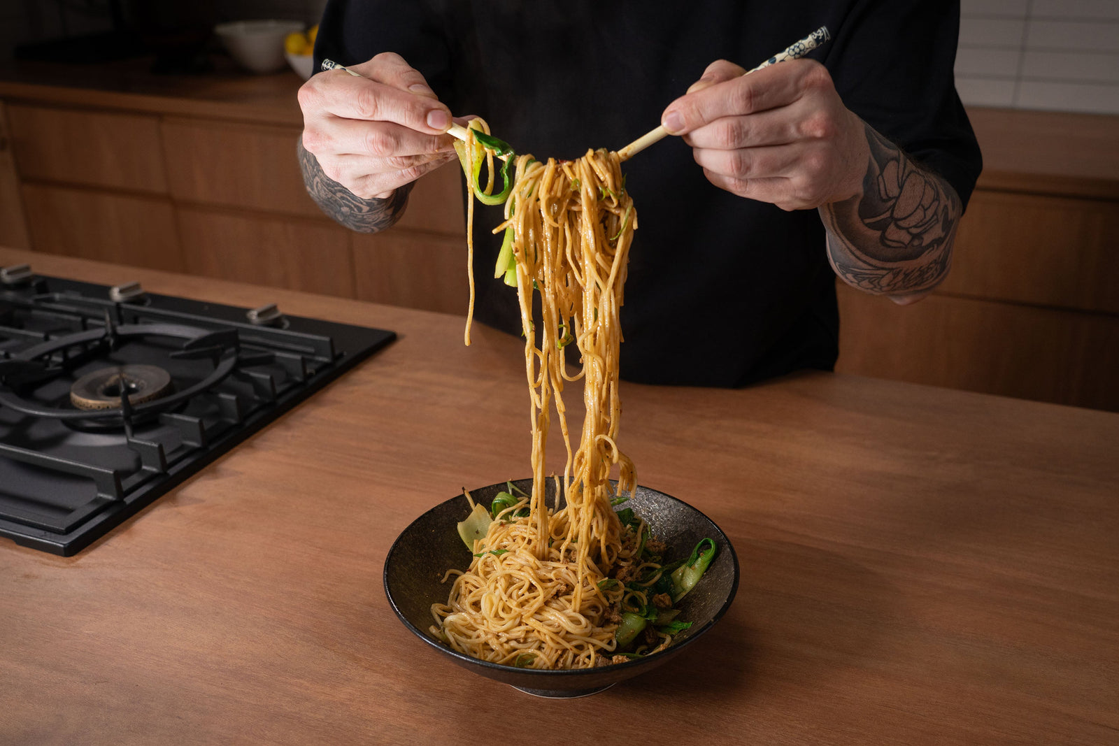 Andy Cooks - Easy Spicy Sichuan Noodles With Vegetables
