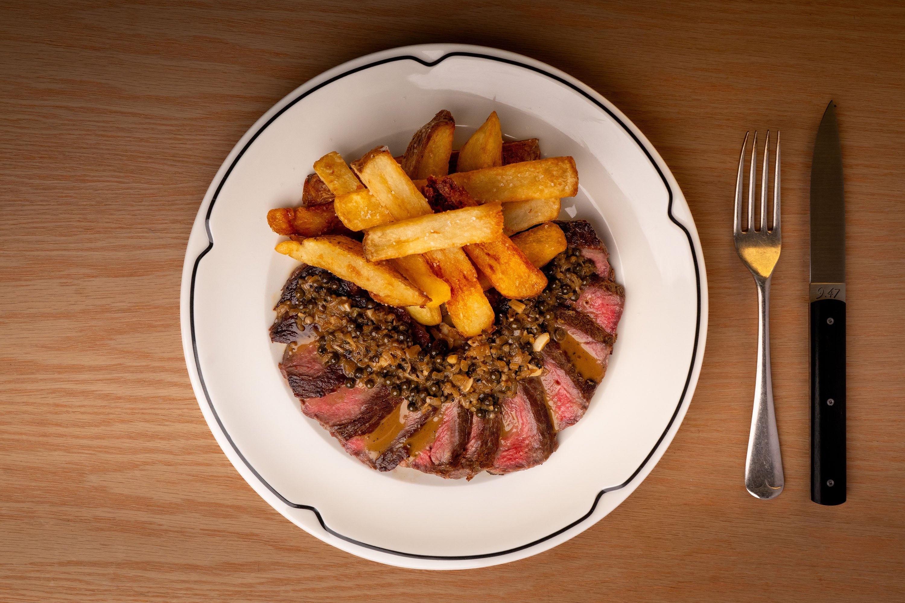 Steak and Chips
&ndash; Andy Cooks
