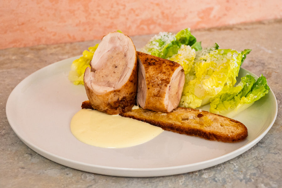 Fancy chicken caesar salad