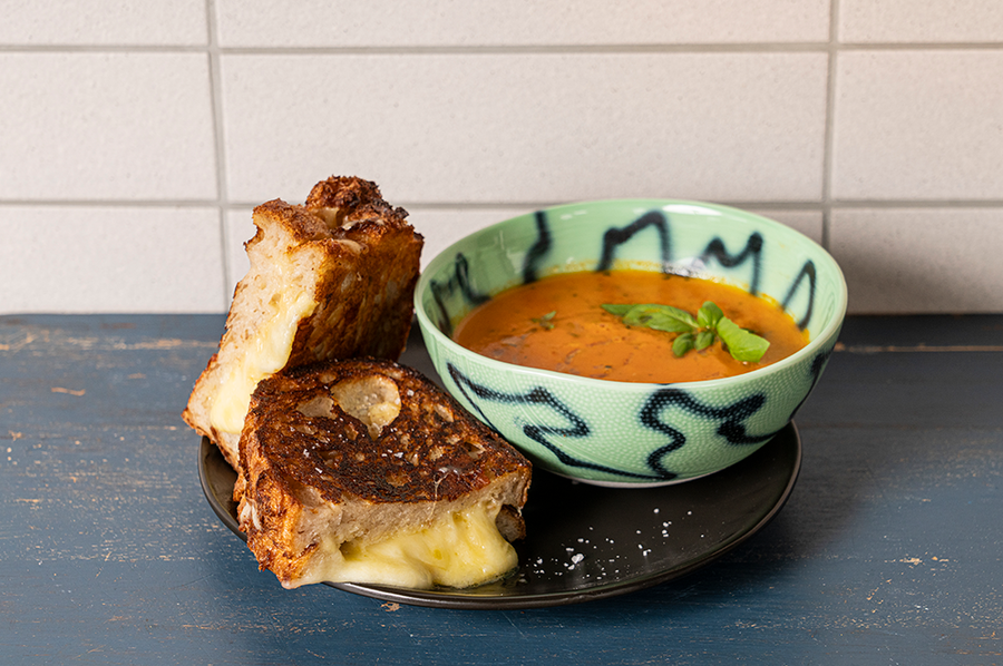 Tomatensuppe mit Grilled Cheese