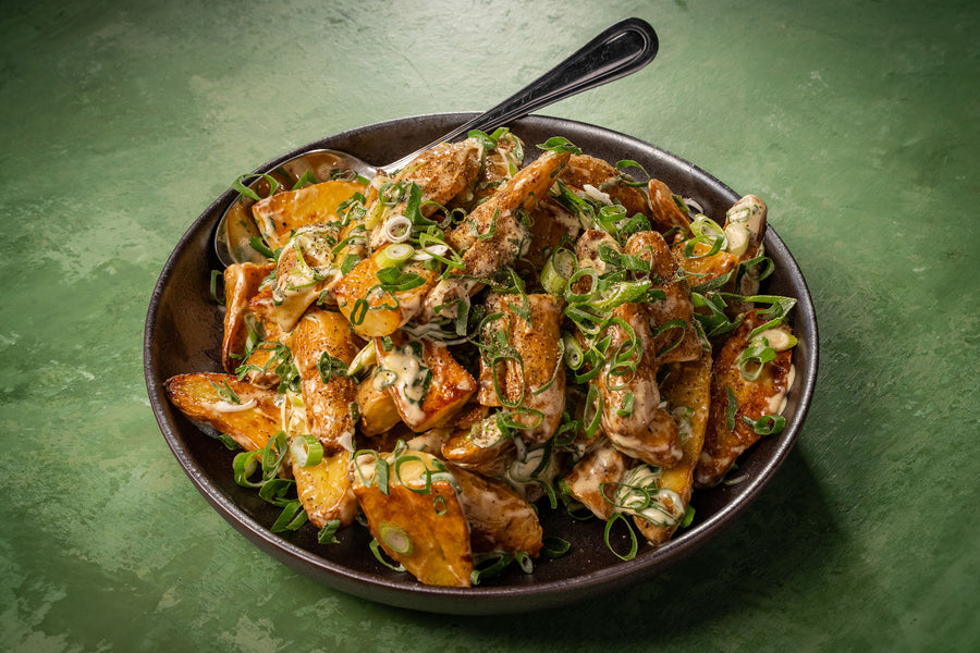 Ensalada de papas crujientes
