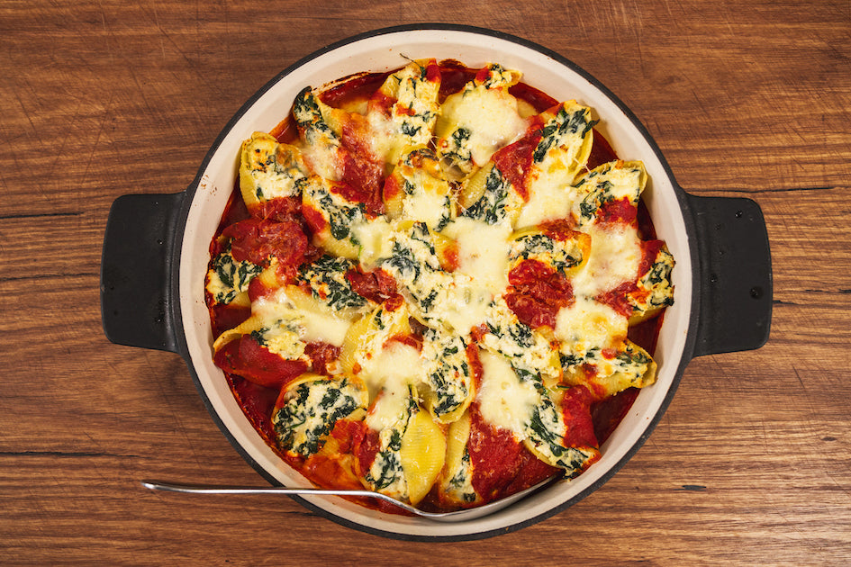 Andy Cooks - Spinach Ricotta Shells
