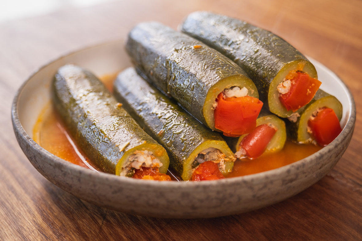 Andy Cooks - Stuffed Zucchinis
