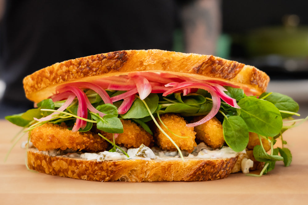 Andy Cooks - Fish finger sandwich