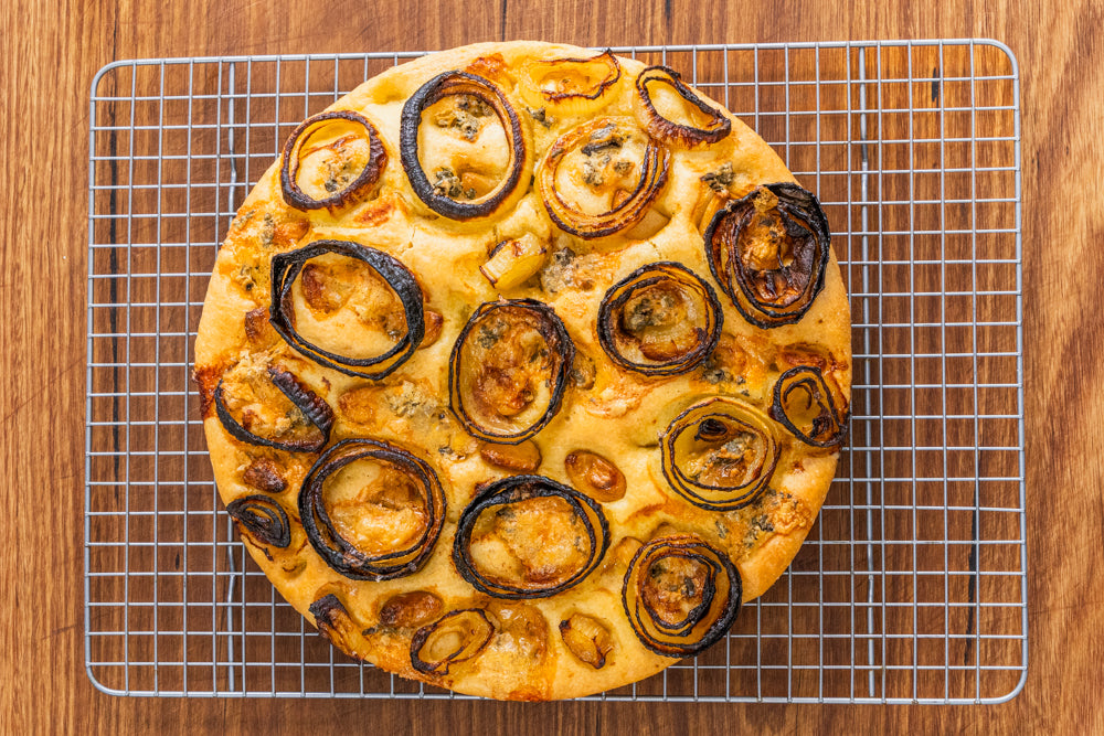 Andy Cooks - Focaccia caramelised onions
