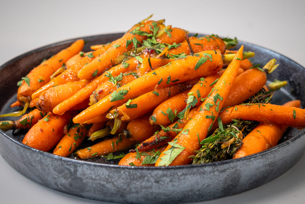 Andy Cooks - Honey glazed baby carrots