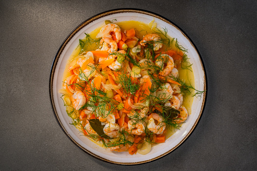 Andy Cooks - prawn escabeche