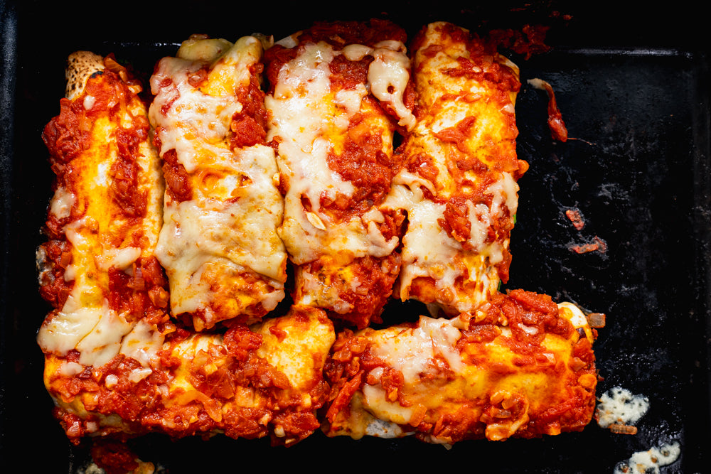 Andy Cooks - Beef burrito served wet style