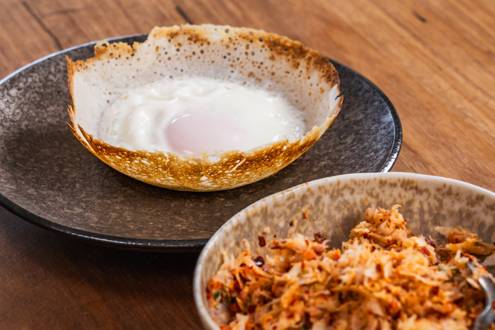 Andy Cooks - Egg Hoppers Coconut Sambol