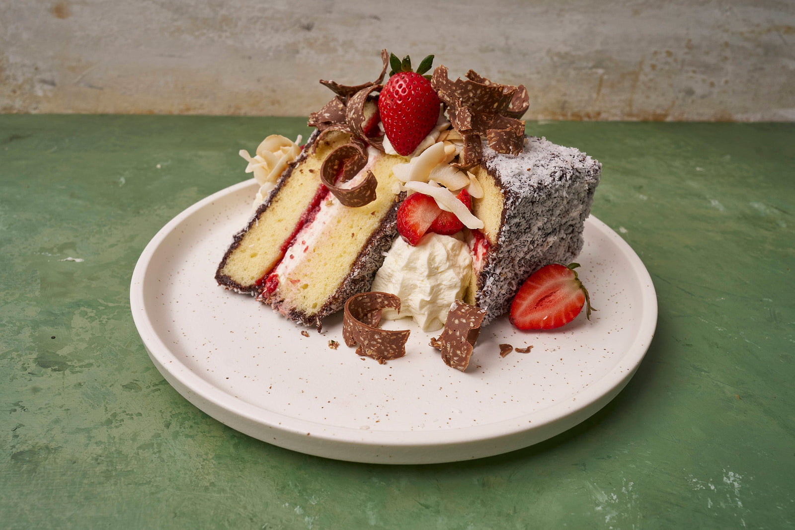 Andy Cooks - Lamingtons with Strawberries and Cream