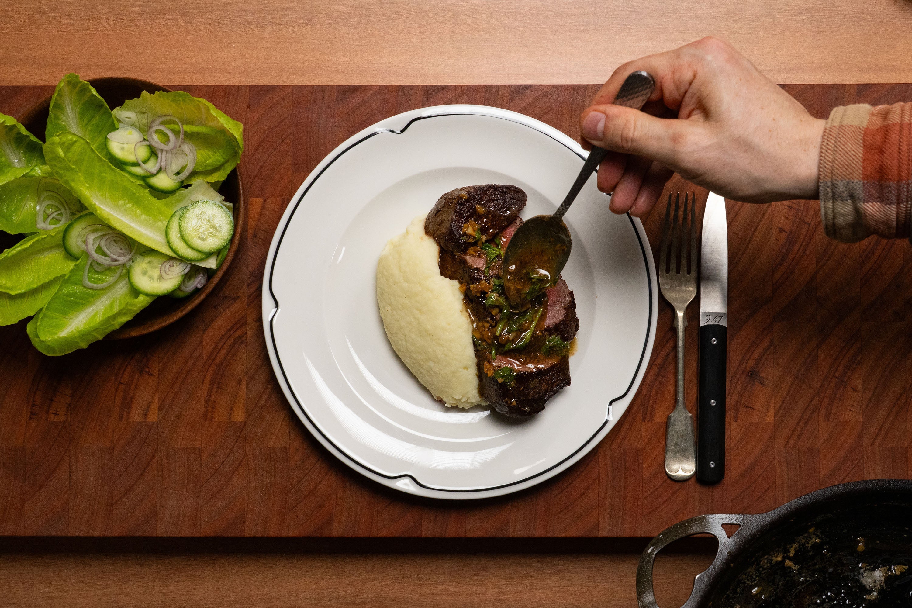 Andy Cooks - Classic American Steak de Burgo Recipe