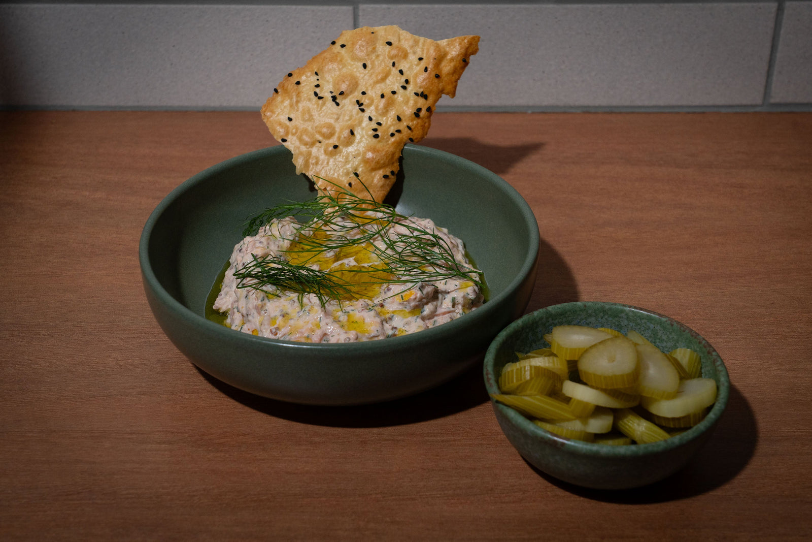 Andy Cooks - Fish Dip with Pickles recipe