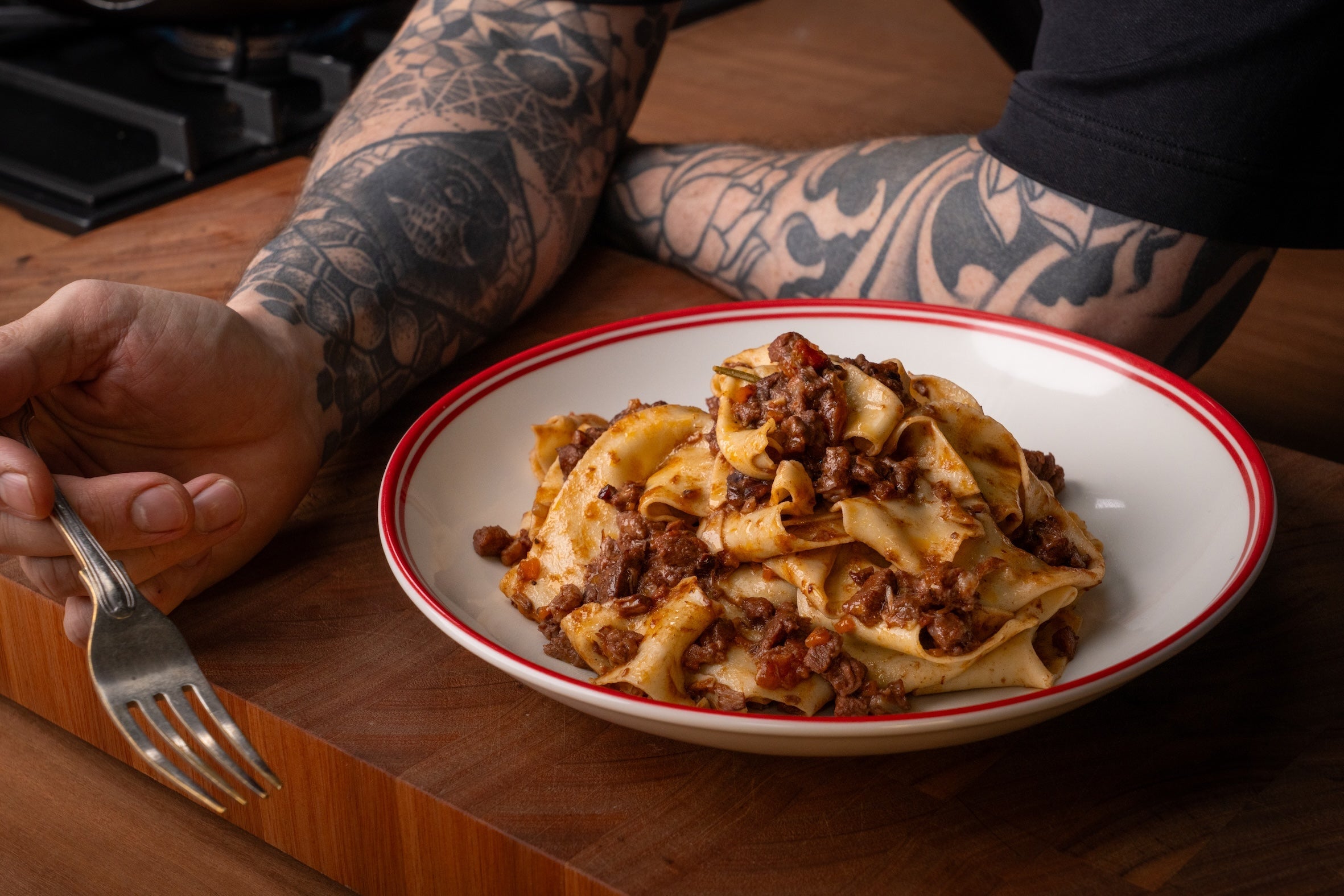 Andy Cooks - Fresh Pappardelle Pasta with Pork Ragu