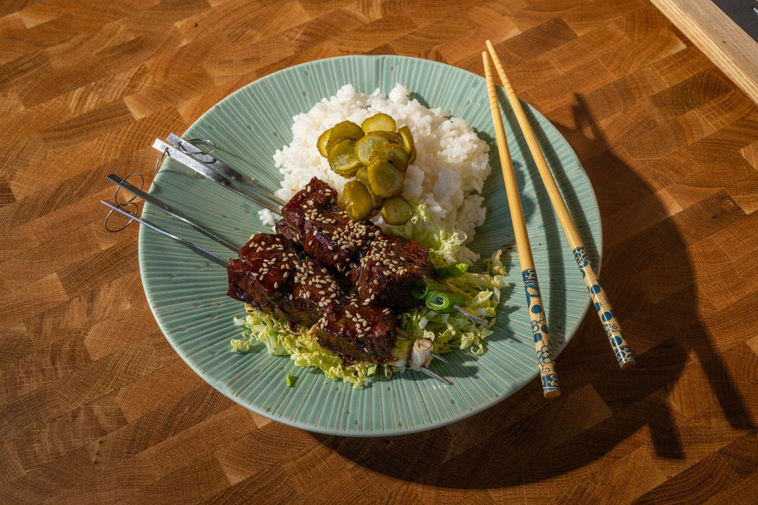 Andy Cooks - Delicious Japanese Beef Skewers Recipe