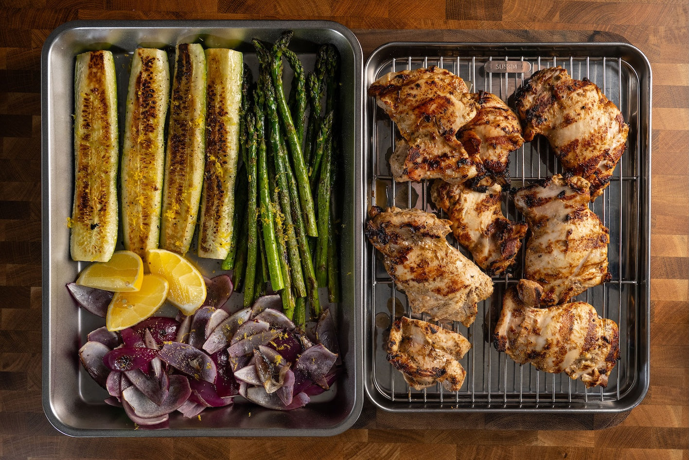 Andy Cooks - BBQ Chicken and Greens Summer Recipe