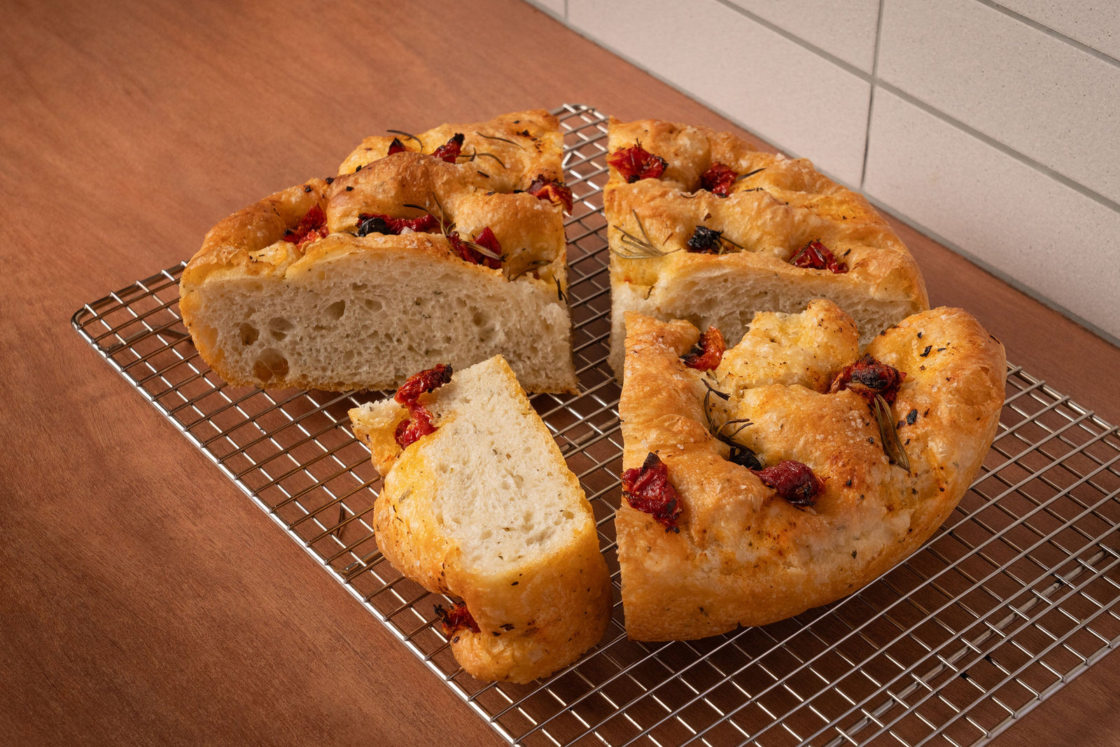 Andy Cooks - Focaccia Bread Recipe With Sundried Tomatoes and Rosemary