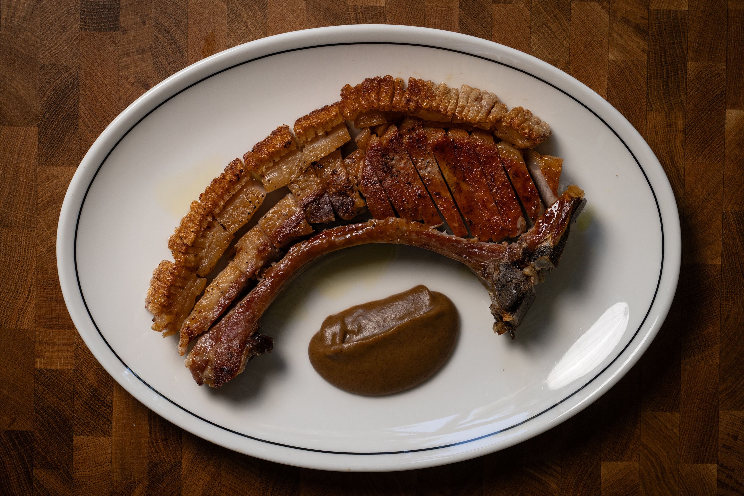 Andy Cooks - Pork Chop with Crackling on BBQ recipe