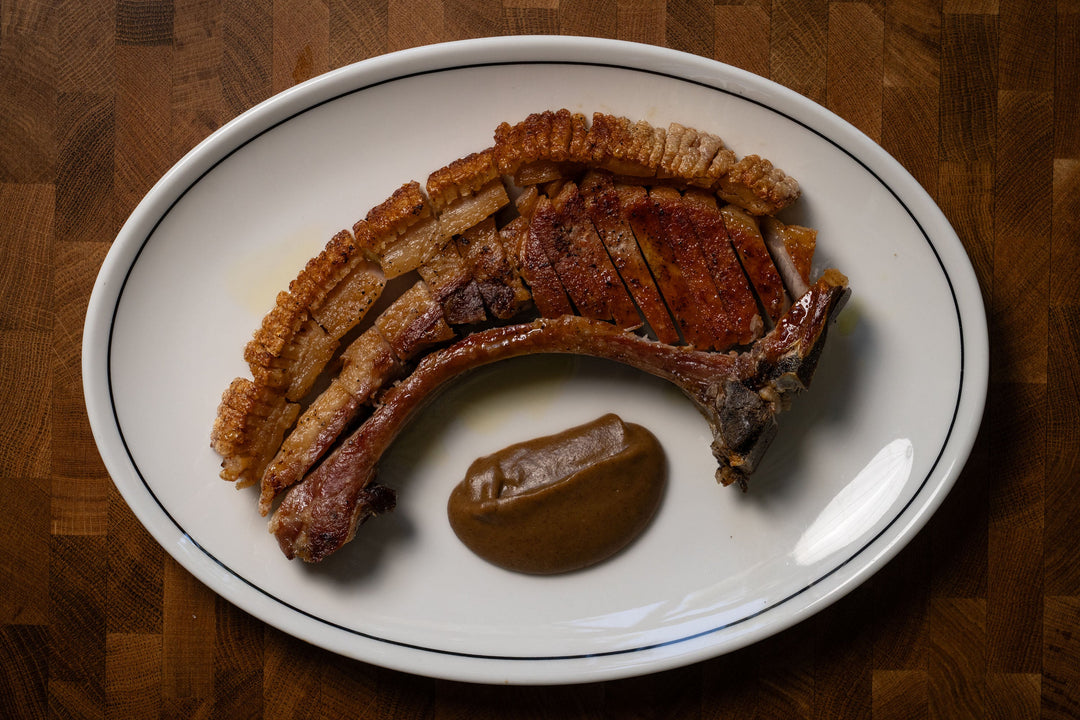 Andy Cooks - Pork Chop with Crackling on BBQ recipe