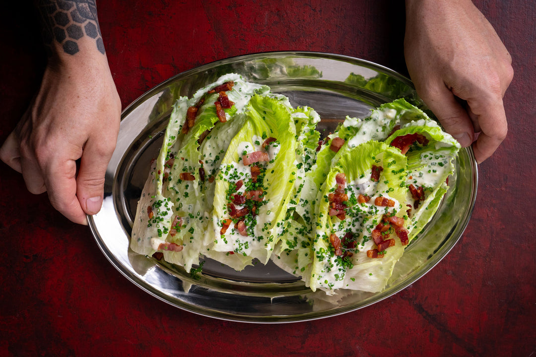 Wedge Salad with Blue Cheese Dressing