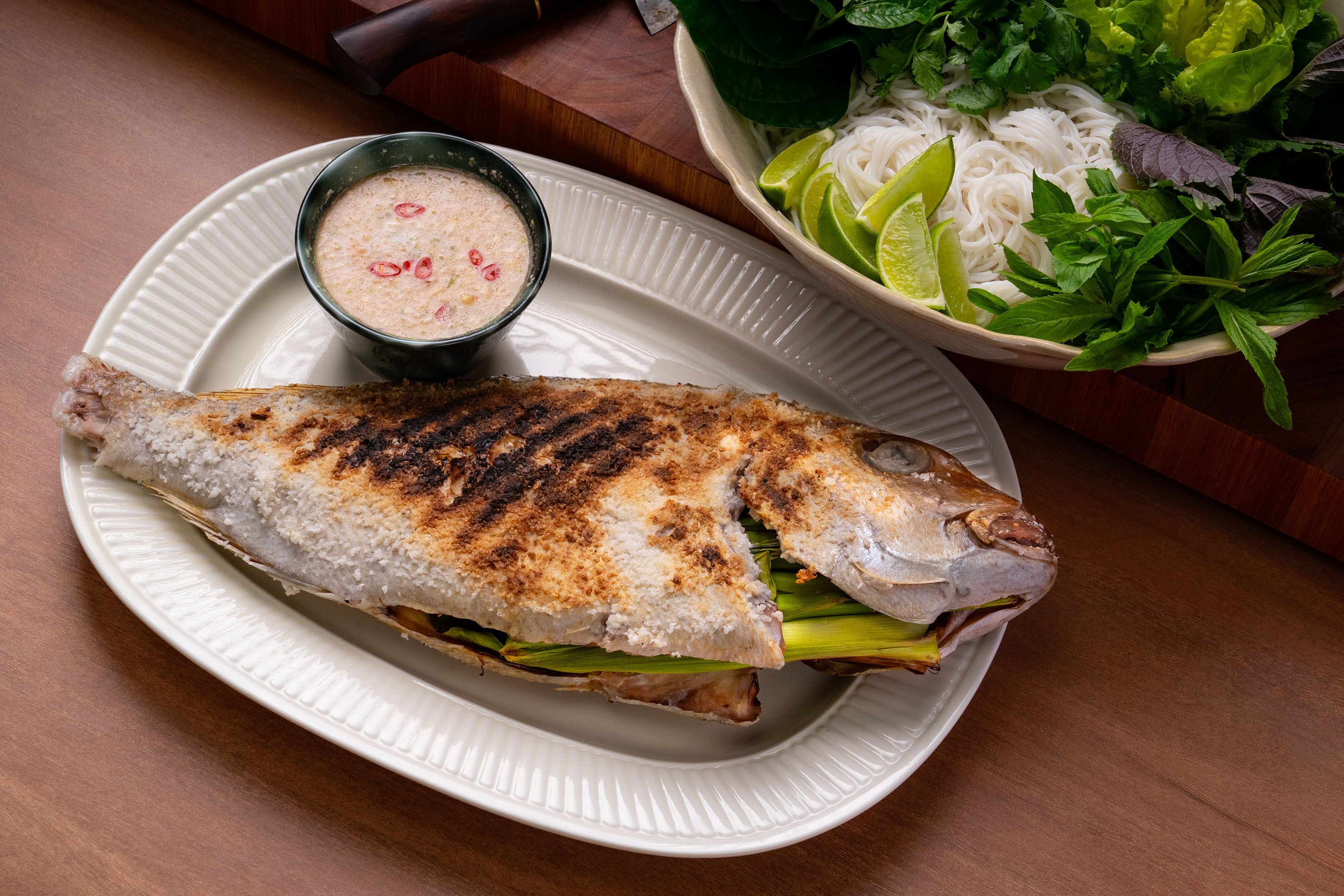 Thai Whole Grilled Snapper (Pla Pao)
