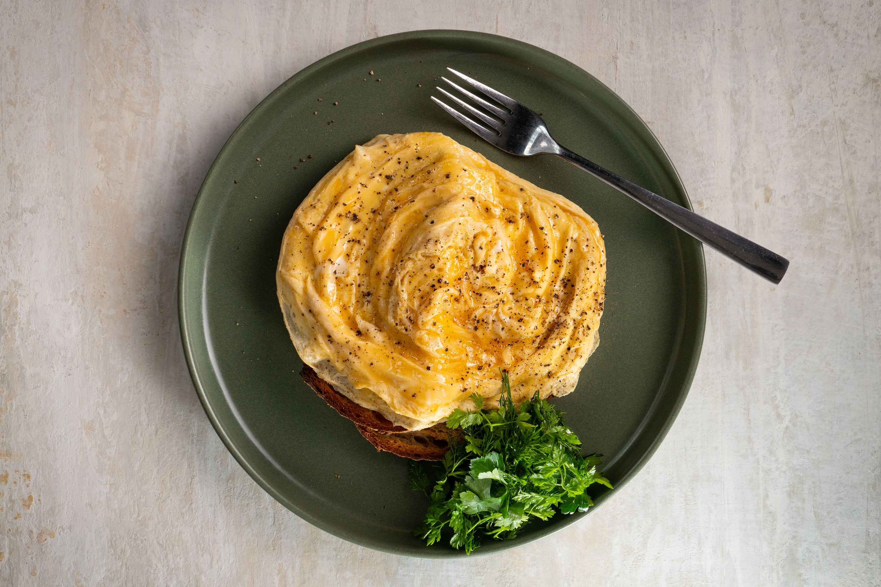 Andy Cooks - Cafe Spiral Eggs on Sourdough Recipe