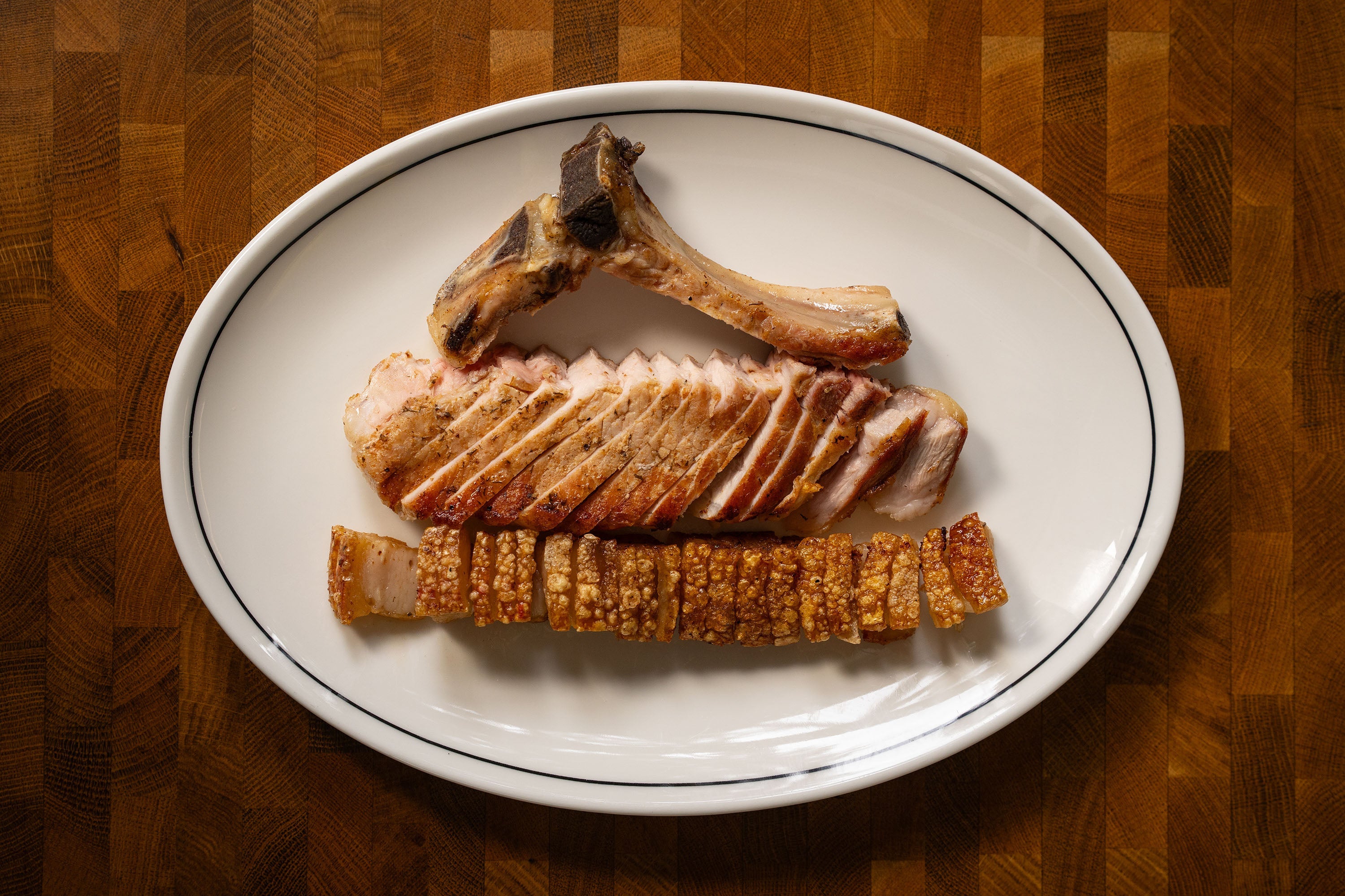 Andy Cooks - Pork Chop with Crackling on Barbeque recipe