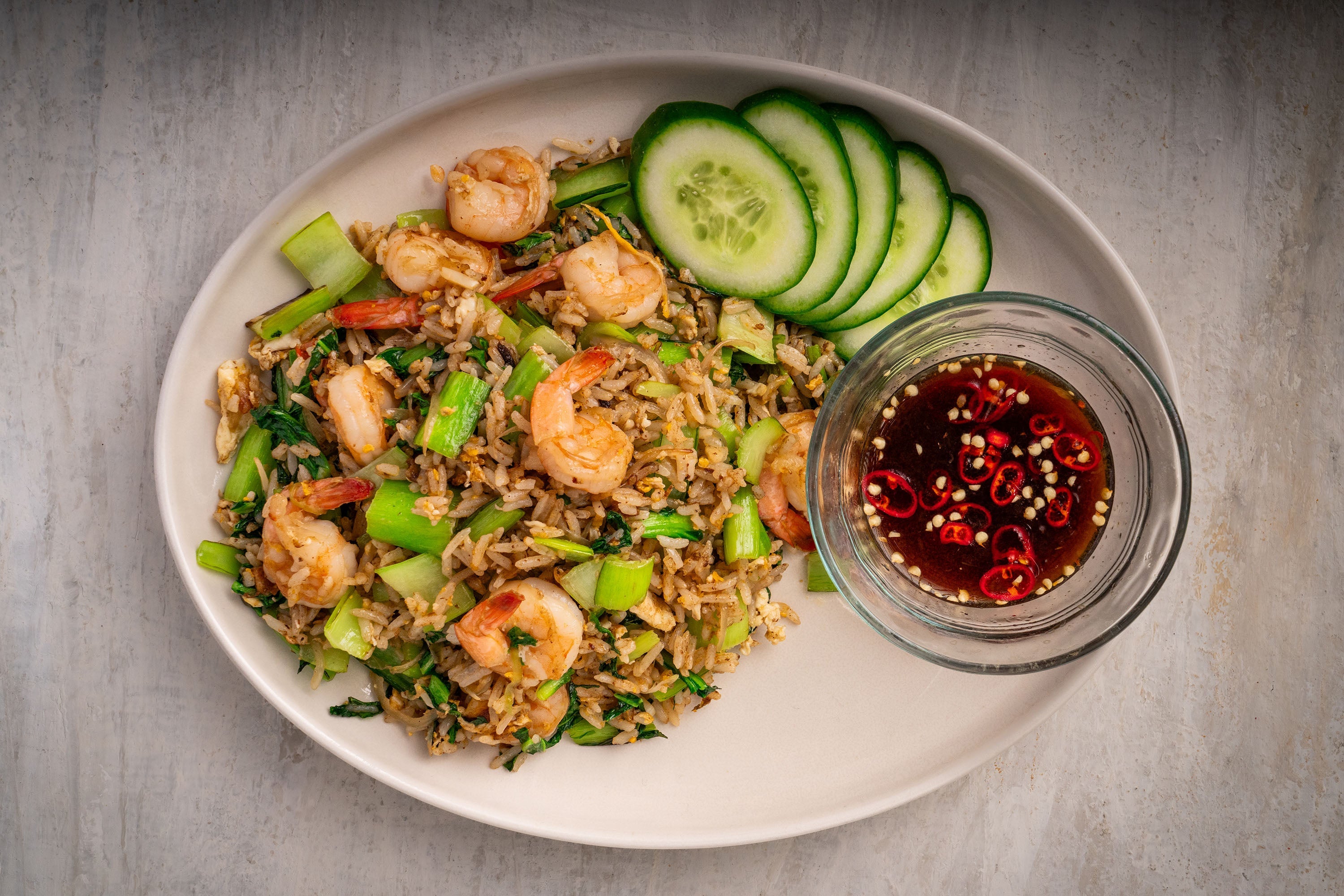 Andy Cooks - Khao Pad Goong 
