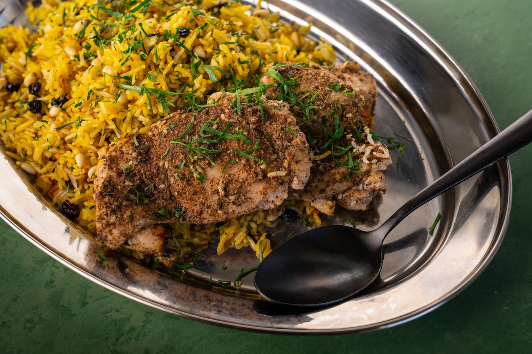 Andy Cooks - Spiced Chicken and Persian Rice Quick Dinner Recipe