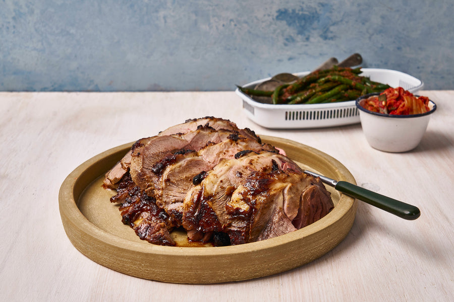Lammkeule mit Gochujang-Marinade