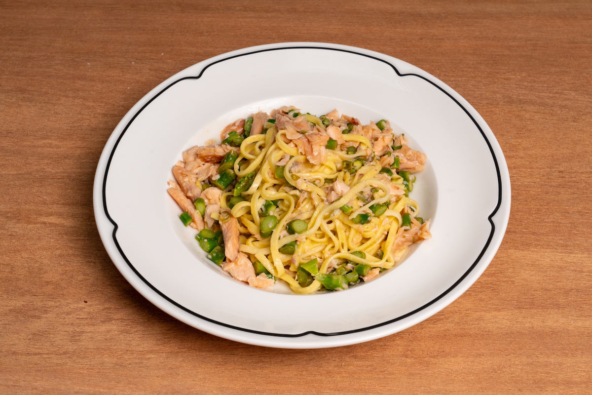 Linguine mit geräucherter Forelle