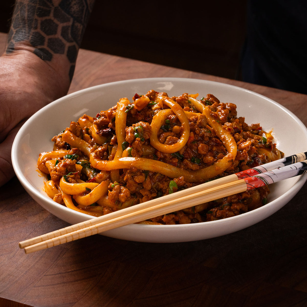 Peanut Butter Pork Noodles