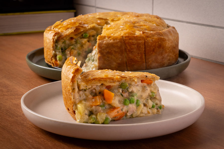 Cremige Hähnchenpastete